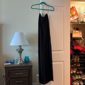 Black Dress with Gold Chains